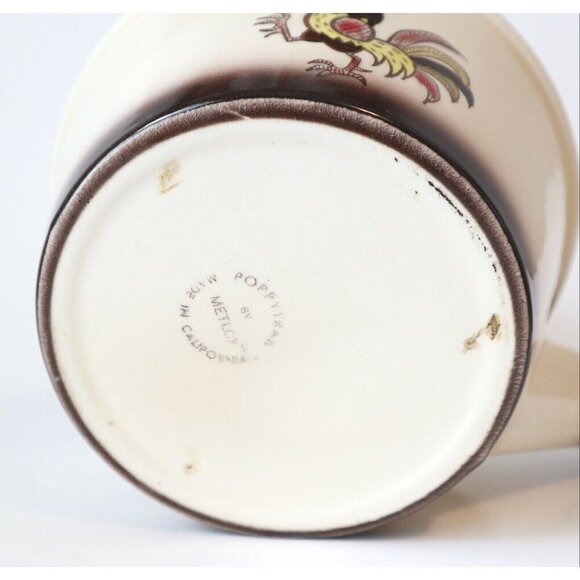 Poppytrail California Pottery Teapot by Metlox Rooster - Picture 6 of 7